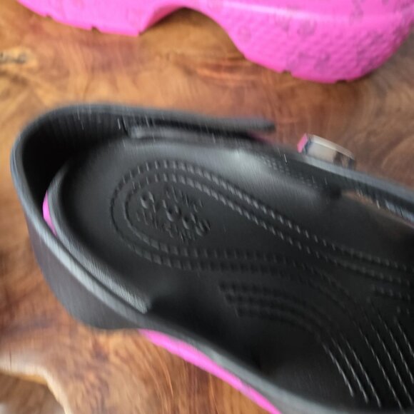 Crocs x Hello Kitty Platform Stomp Sandals Womens 9 Mens 7 Melody Kuromi Black - Picture 13 of 15